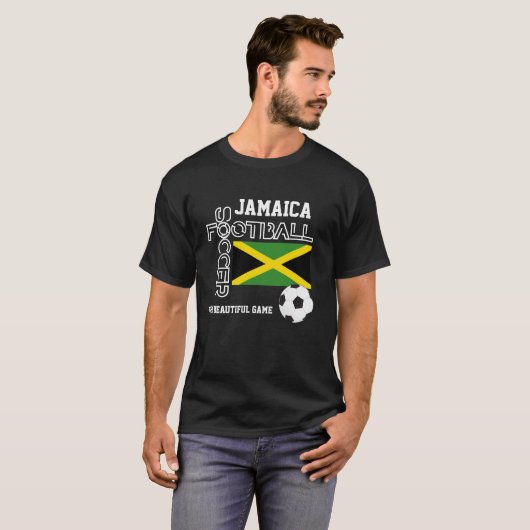 JAMAICA FLAG World Football Soccer T-Shirt (Vorne ganz)