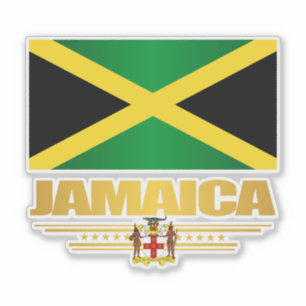 Jamaica-Flagge Aufkleber