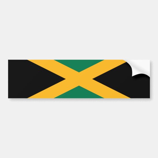 Jamaica-Flagge Autoaufkleber (Vorne)
