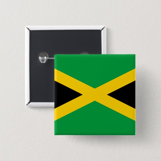 Jamaica-Flagge Button (Vorne & Hinten)