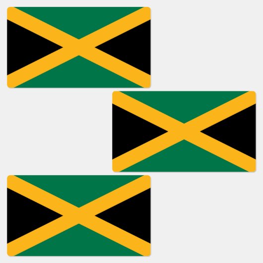 Jamaica-Flagge Etiketten (Gruppe)