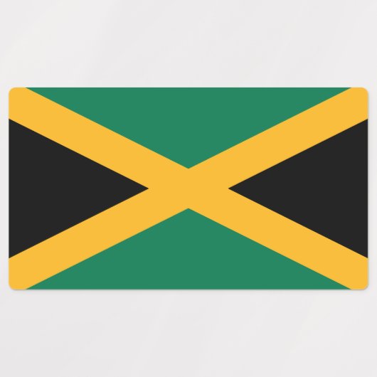 Jamaica-Flagge Etiketten (Design 1)