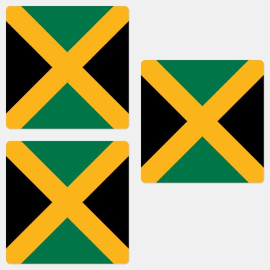 Jamaica-Flagge Etiketten (Gruppe)