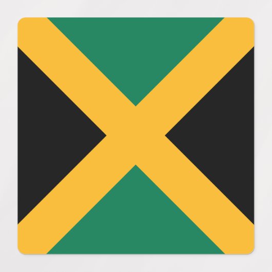 Jamaica-Flagge Etiketten (Design 2)