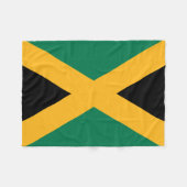 Jamaica-Flagge Fleecedecke (Vorderseite (Horizontal))