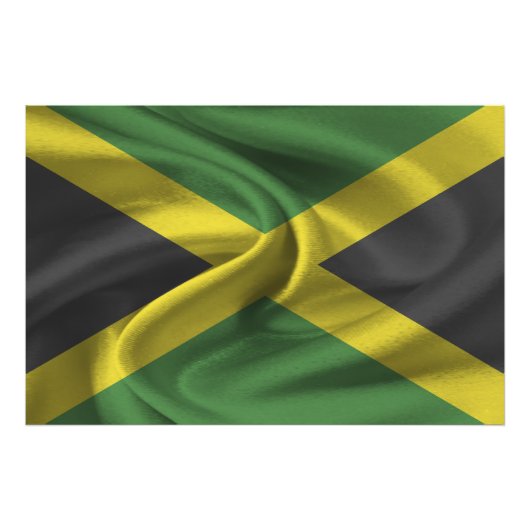 Jamaica-Flagge Fotodruck (Vorne)