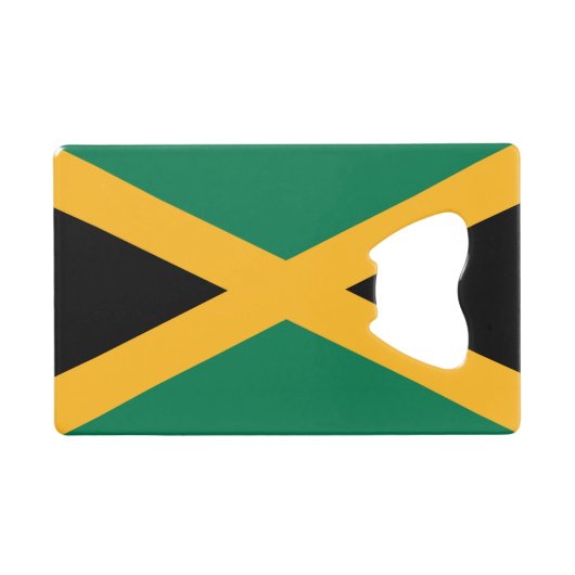 Jamaica-Flagge Geldbeutel Flaschenöffner (Vorderseite (Horizontal))