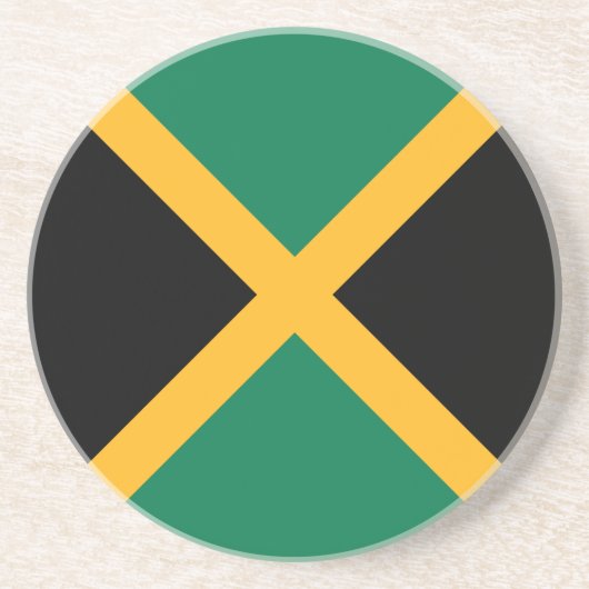 Jamaica-Flagge Getränkeuntersetzer (Vorne)