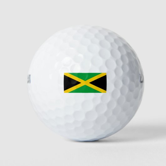 Jamaica-Flagge Golfball (Vorderseite)