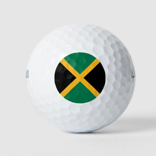 Jamaica-Flagge Golfball (Vorderseite)