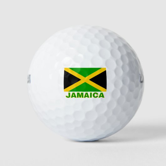 Jamaica-Flagge Golfball (Vorderseite)