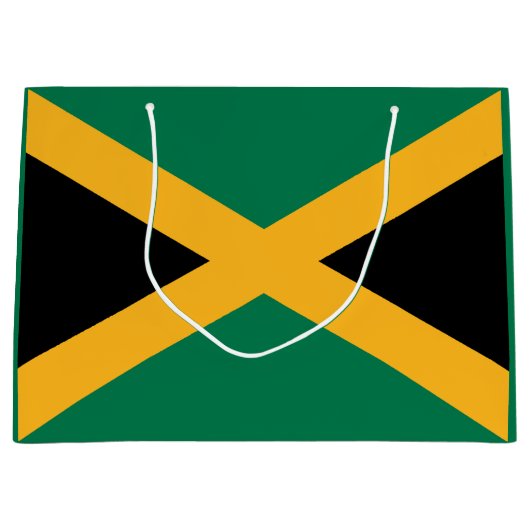 Jamaica-Flagge Große Geschenktüte (Vorderseite)