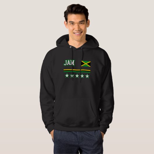 Jamaica-Flagge Hoodie (Vorne ganz)