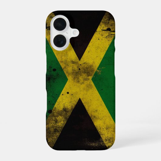 Jamaica-Flagge iPhone 16 Hülle (Rückseite)