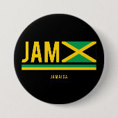 Jamaica-Flagge ISO-Code Alpha 3-Design Button (Vorderseite)