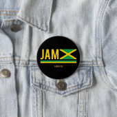 Jamaica-Flagge ISO-Code Alpha 3-Design Button (Beispiel)
