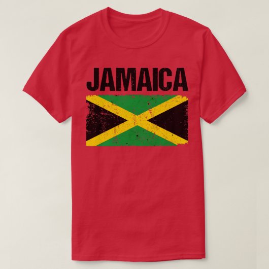 Jamaica-Flagge Jamaikanischer Stolz T-Shirt (Design vorne)