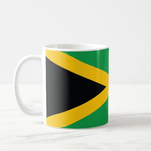 Jamaica-Flagge Kaffeetasse (Links)