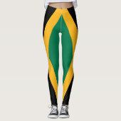 Jamaica-Flagge Leggings (Vorderseite)