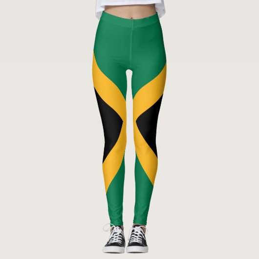 Jamaica-Flagge Leggings (Vorderseite)