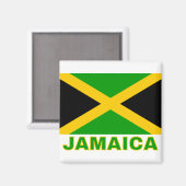 Jamaica-Flagge Magnet (Vorderseite/Rückseite)