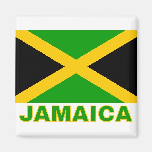 Jamaica-Flagge Magnet (Vorne)
