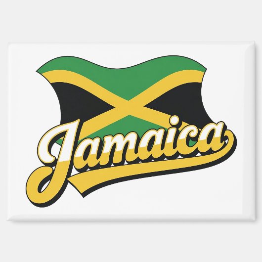 Jamaica-Flagge Magnet (Vorderseite)