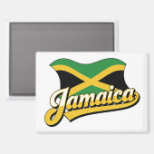 Jamaica-Flagge Magnet (Vorderseite/Rückseite)