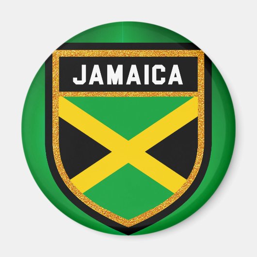 Jamaica-Flagge Magnet (Vorne)