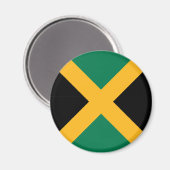 Jamaica-Flagge Magnet (Vorderseite/Rückseite)