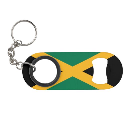 Jamaica-Flagge Mini Flaschenöffner (Vorderseite (Horizontal))