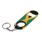 Jamaica-Flagge Mini Flaschenöffner (Vorderseite Schrägansicht)