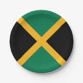 Jamaica-Flagge Pappteller (Vorderseite)