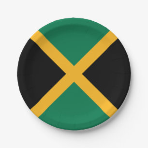 Jamaica-Flagge Pappteller