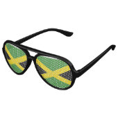 Jamaica-Flagge Partybrille (Schrägansicht)