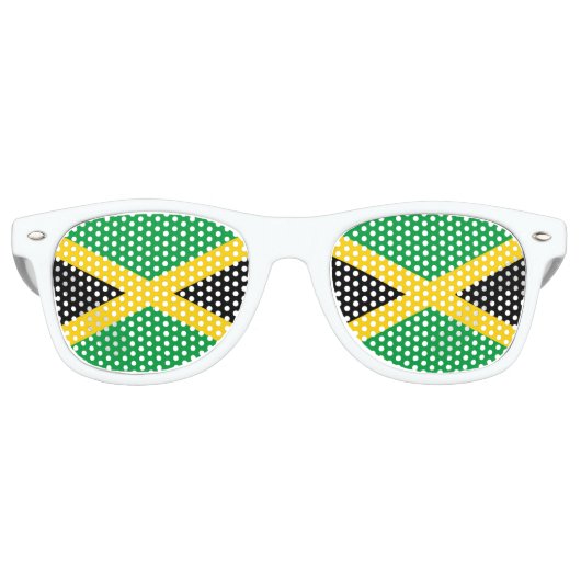 Jamaica-Flagge Partybrille (Vorderseite)