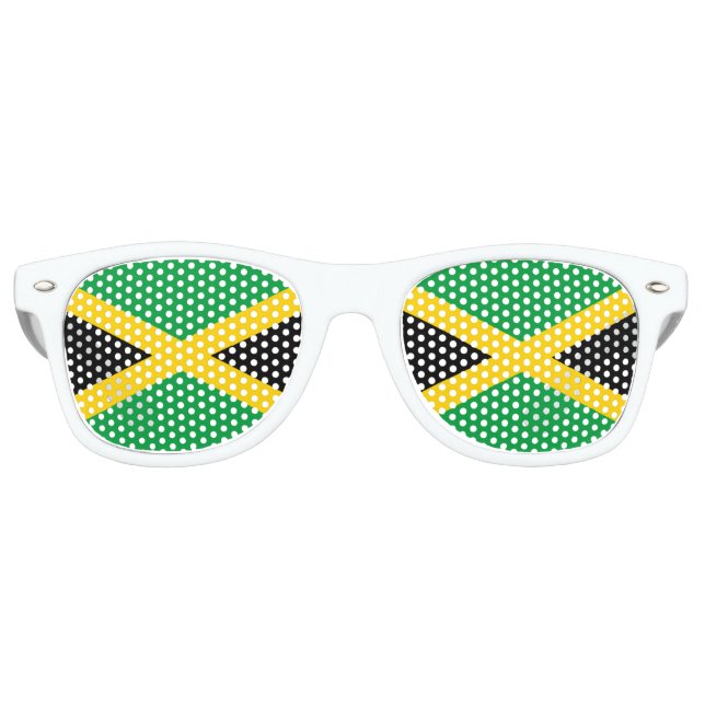 Jamaica-Flagge Partybrille (Vorderseite)