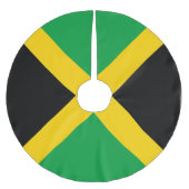 Jamaica-Flagge Polyester Weihnachtsbaumdecke (Vorderseite)