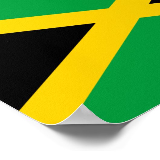 Jamaica-Flagge Poster (Ecke)