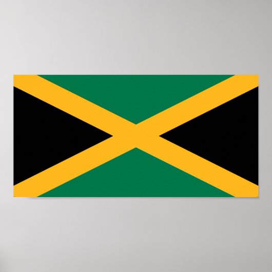Jamaica-Flagge Poster (Vorne)
