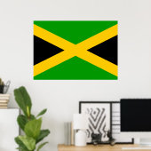 Jamaica-Flagge Poster (Heimbüro)