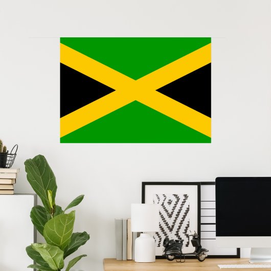 Jamaica-Flagge Poster (Heimbüro)
