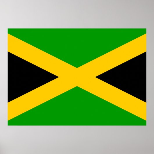 Jamaica-Flagge Poster (Vorne)