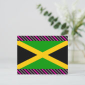 Jamaica-Flagge Postkarte (Stehend Vorderseite)