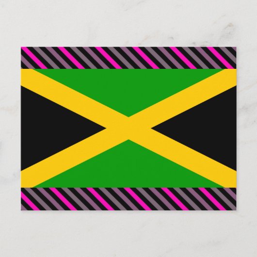 Jamaica-Flagge Postkarte (Vorderseite)