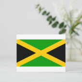 Jamaica-Flagge Postkarte (Stehend Vorderseite)