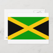 Jamaica-Flagge Postkarte (Vorne/Hinten)