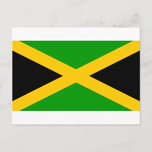 Jamaica-Flagge Postkarte (Vorderseite)