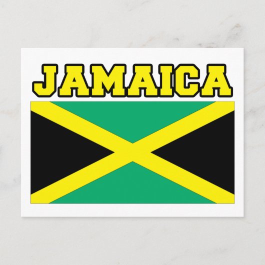 Jamaica-Flagge Postkarte (Vorderseite)