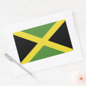 Jamaica-Flagge Rechteckiger Aufkleber (Umschlag)